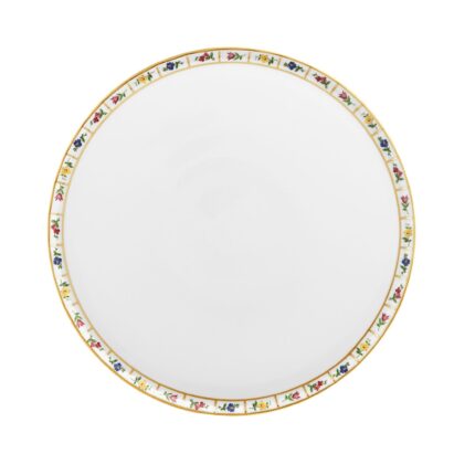 FURSTENBERG Ayaklı Yuvarlak Servis Tabağı 32,8 cm GRECQUE MILLE FLEURS