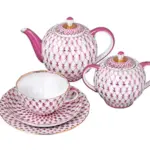 Imperial Kobalt Ağ Blues Çay Takımı (6 Kişilik) (Lale Form)
