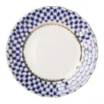 Imperial Kobalt Ağ 15cm Ekmek Tabağı Dalga Kenar