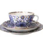 Imperial 'Kıvrımlı Dal' Çay Fincanı ve Tabağı Trio Set