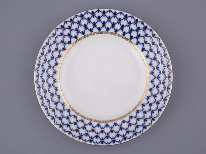 Pasta Tabağı Düz Kenar 18 cm Cobalt Net Imperial Kobalt Ağ 18cm Pasta Tabağı Düz Kenar - Görsel 1